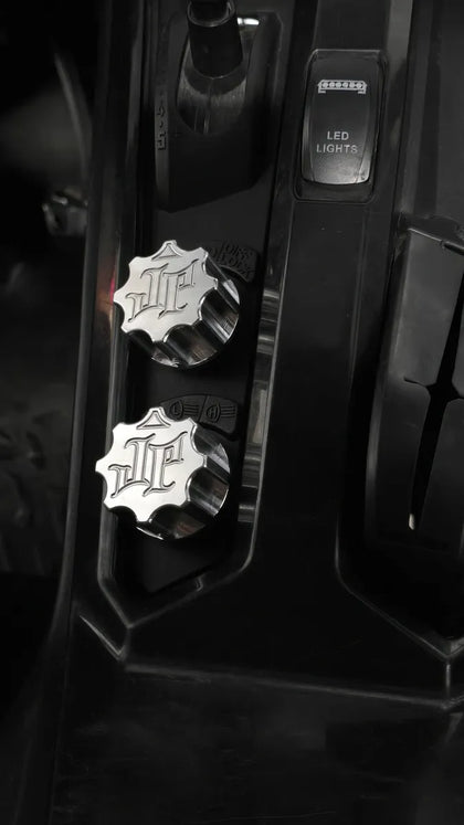 YXZ 1000R Billet Headlight/ 4x4 Knob "SOLD AS A SET OF 2"