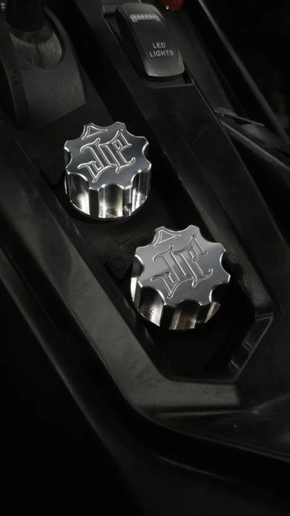 YXZ 1000R Billet Headlight/ 4x4 Knob "SOLD AS A SET OF 2"