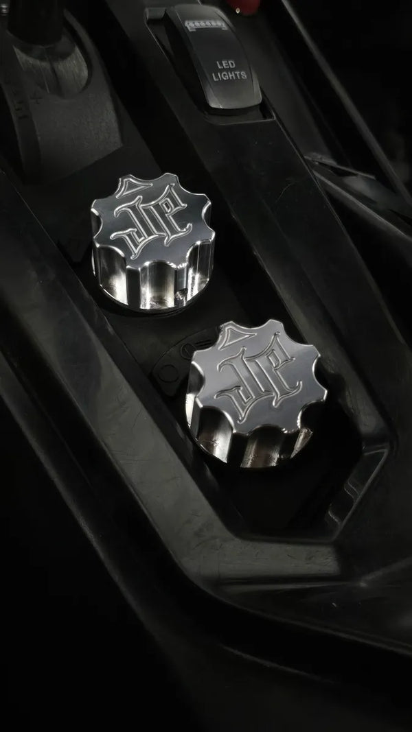 YXZ 1000R Billet Headlight/ 4x4 Knob "SOLD AS A SET OF 2"